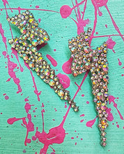 Lightning crashes studded earrings