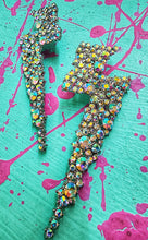 Lightning crashes studded earrings