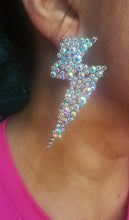 Lightning crashes studded earrings