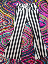 Hippie striped bell bottoms