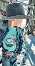 Rodeo easter clown blinged out tee
