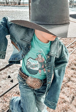 Rodeo easter clown blinged out tee