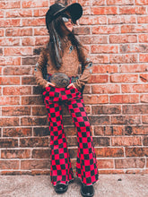 Checkmate Red and black bell bottoms