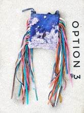 Handmade cowhide fringe purse