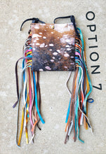 Handmade cowhide fringe purse