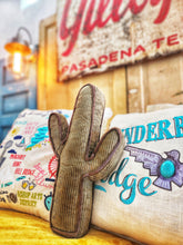 Corduroy cactus, boot & hat pillow