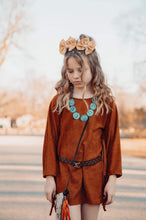 Golden hour fringed suede dress
