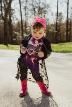 Sheer mesh heart duster