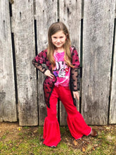 Sheer mesh heart duster