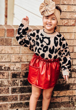 Lush leopard oversized sweater