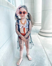 Magical sequined star mesh duster
