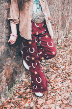 Stars & horse shoes denim bell bottoms