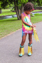 Handmade cowhide fringe purse