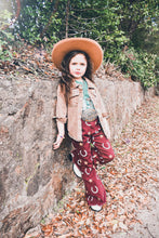 Stars & horse shoes denim bell bottoms