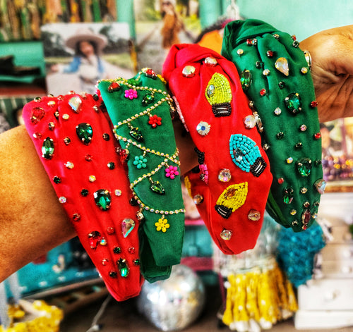 Merry season beaded headbands