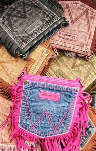 Wrangler fringed pocket purse