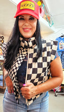 Mamacita checkmate puffer vest