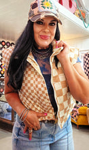 Mamacita checkmate puffer vest