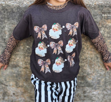 Leopard bow Santa tee