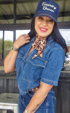 Denim mamacita crop top