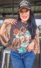 Multi flutter sleeve tee