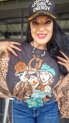 Multi flutter sleeve tee