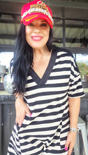 Striped mamacita romper