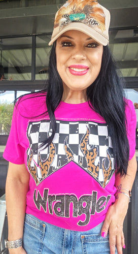 Bling flame wrangler mamacita tee