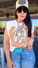 Good luck boxy mom crop tee