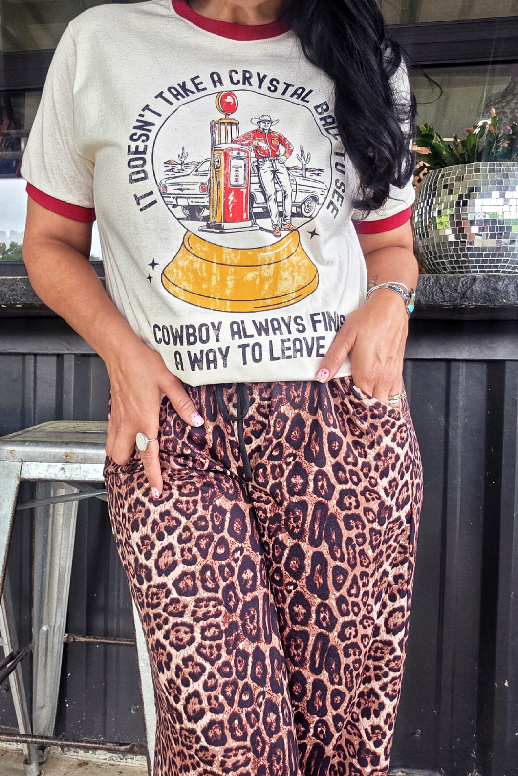 Cozy animal print pants