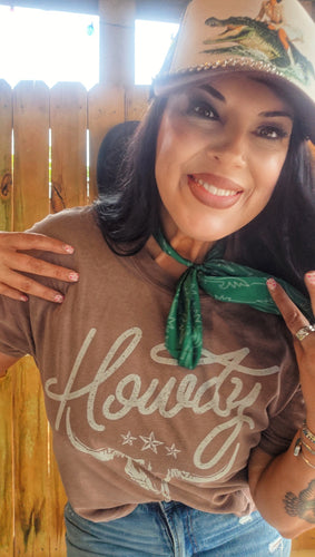 Howdy oversized mom crop