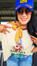 The lone cowboy ringer mom crop tee
