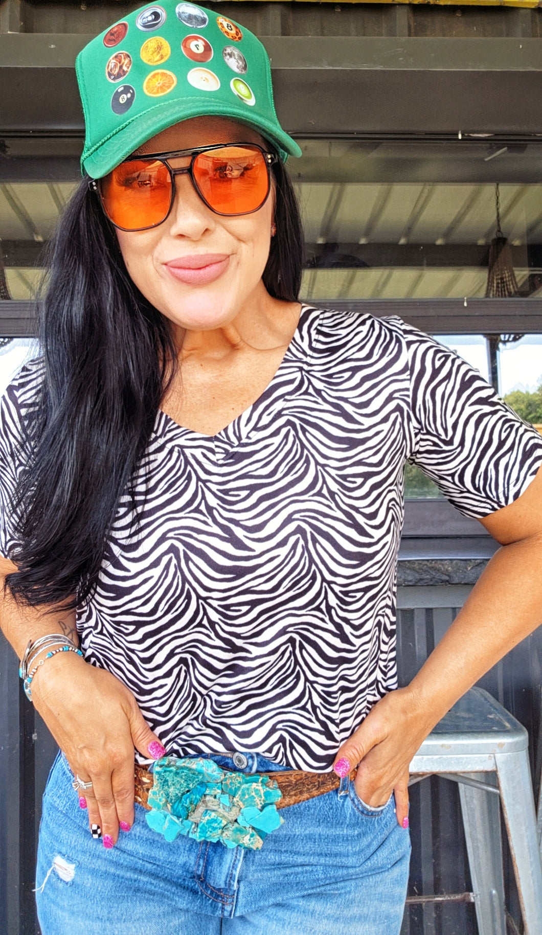 Mamacita Zebra status tee