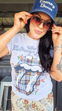 Plaid stones tee