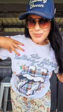 Plaid stones tee