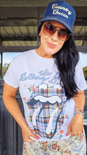 Plaid stones tee