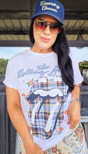 Plaid stones tee