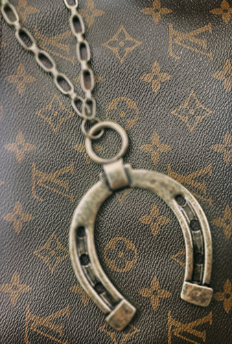 Good luck chuck horseshoe necklace