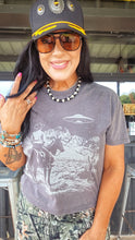 Galaxy cowboy oversized box mom crop