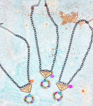 Prad circle drop necklace