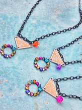 Prad circle drop necklace