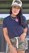 Rose sequined tee