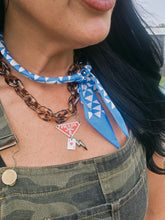 Tortoise chunky prad necklace