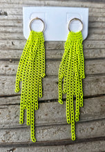 Metal fringe earrings