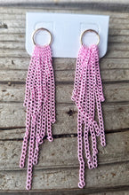 Metal fringe earrings