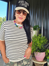 Stripe me up mamacita top