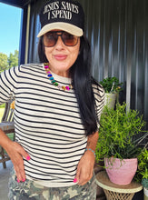 Stripe me up mamacita top