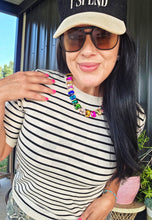 Stripe me up mamacita top
