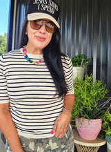 Stripe me up mamacita top