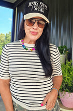 Stripe me up mamacita top